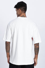 SNIPES Striped Oversized Printed T-Shirt