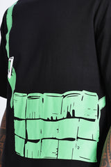 Graphic Chest Strap Oversized T-Shirt