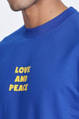 Love & Peace Graphic Oversized T-Shirt