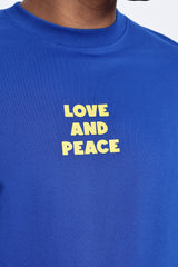Love & Peace Graphic Oversized T-Shirt