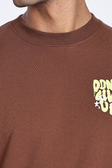Don't Give Up Graphic Oversized T-Shirt