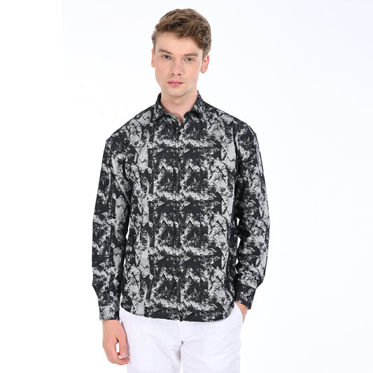 B&W Printed Shirt