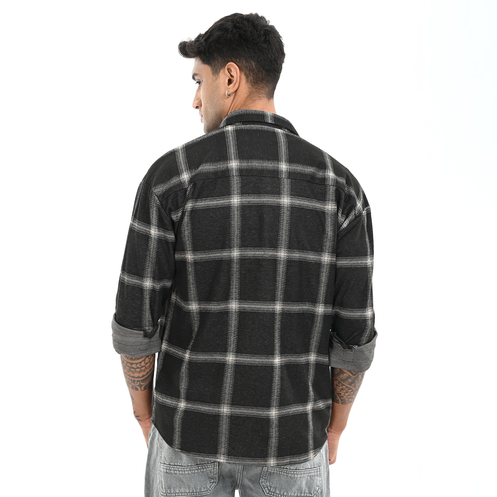 Black & White Checked Shirt - Snipes