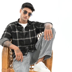 Black & White Checked Shirt - Snipes