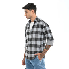 Black & Grey Checked Shirt