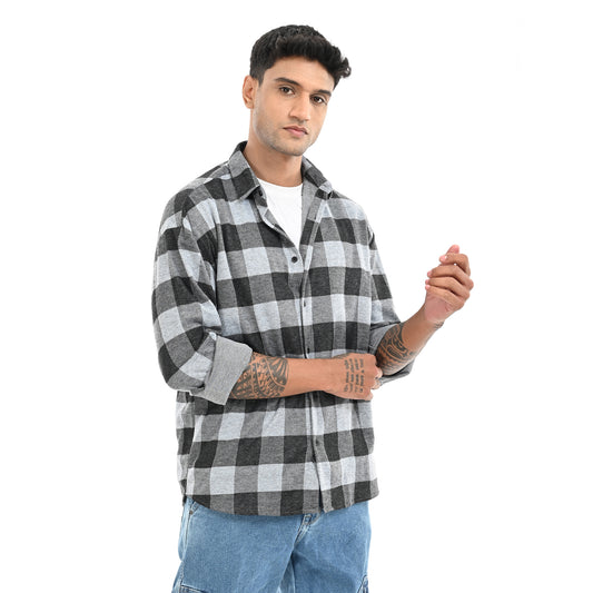 Black & Grey Checked Shirt