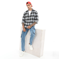 Black & Grey Checked Shirt