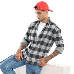 Black & Grey Checked Shirt