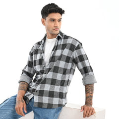 Black & Grey Checked Shirt