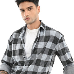 Black & Grey Checked Shirt