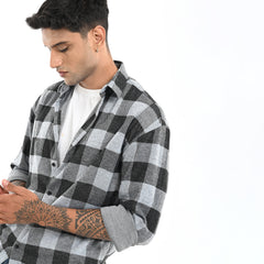 Black & Grey Checked Shirt