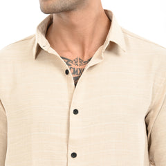 Slim Fit Stripe Full Sleeves - Casual Shirt