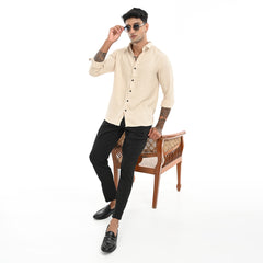Slim Fit Stripe Full Sleeves - Casual Shirt