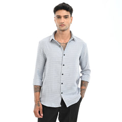Slim Fit Stripe Full Sleeves - Casual Shirt