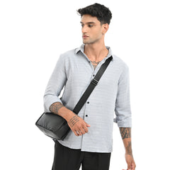 Slim Fit Stripe Full Sleeves - Casual Shirt