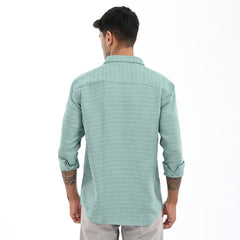 Slim Fit Stripe Full Sleeves - Casual Shirt