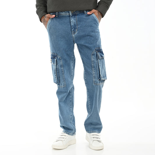 Baggy Fit Denim Cargo