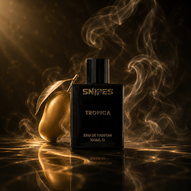 Snipes TROPICA 100ml perfume bottle with a sleek design, showcasing the EDP fragrance for men and women.
