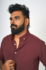 Viscose Fabric Dropdown Shirt