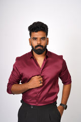 Club Wear Satin Shirts