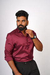 Club Wear Satin Shirts