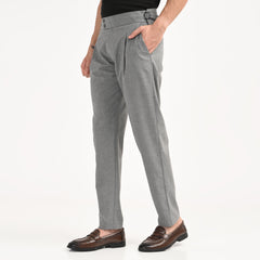 Pleated High-Waist Formal Trousers