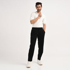 Corduroy Drawstring Casual Trousers