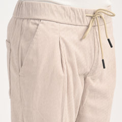 Corduroy Drawstring Casual Trousers
