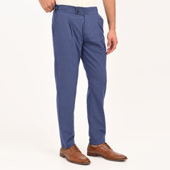 Pleated High-Waist Formal Trousers
