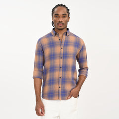Checkered Flannel Casual Shirt for Men