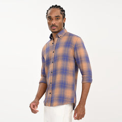 Checkered Flannel Casual Shirt for Men