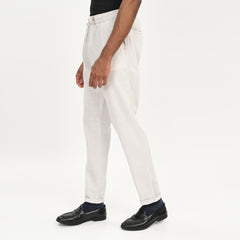 Casual Linen Drawstring Trousers for Men