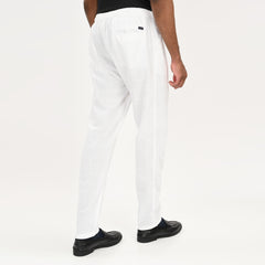 Casual Linen Drawstring Trousers for Men