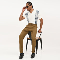 Casual Linen Drawstring Trousers for Men