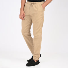 Casual Linen Drawstring Trousers for Men