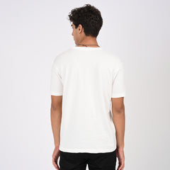 White Minimal Graphic T-Shirt