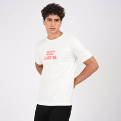 White Minimal Graphic T-Shirt