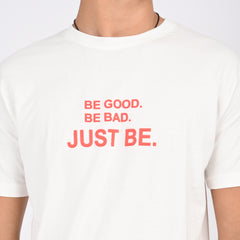 White Minimal Graphic T-Shirt