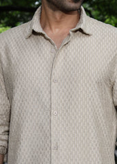 Self-Design Full-Sleeve Shirt - Sandal