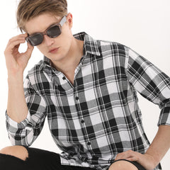 B&W- Checked Shirt