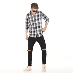 B&W- Checked Shirt