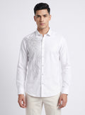 Men’s Embellished Feather Print Party Wear Shirt - Snipes