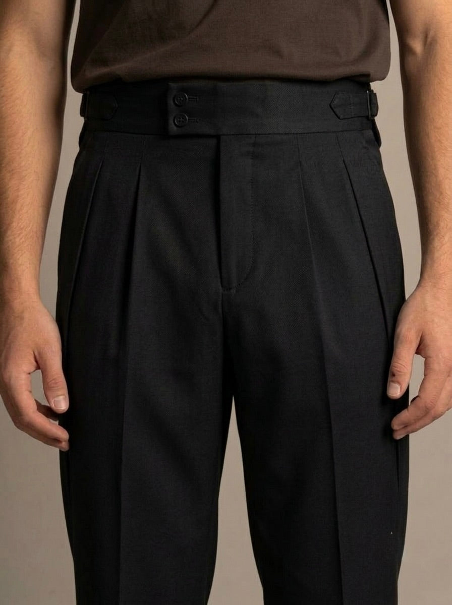 Men’s Single-Pleated Gurkha Trousers