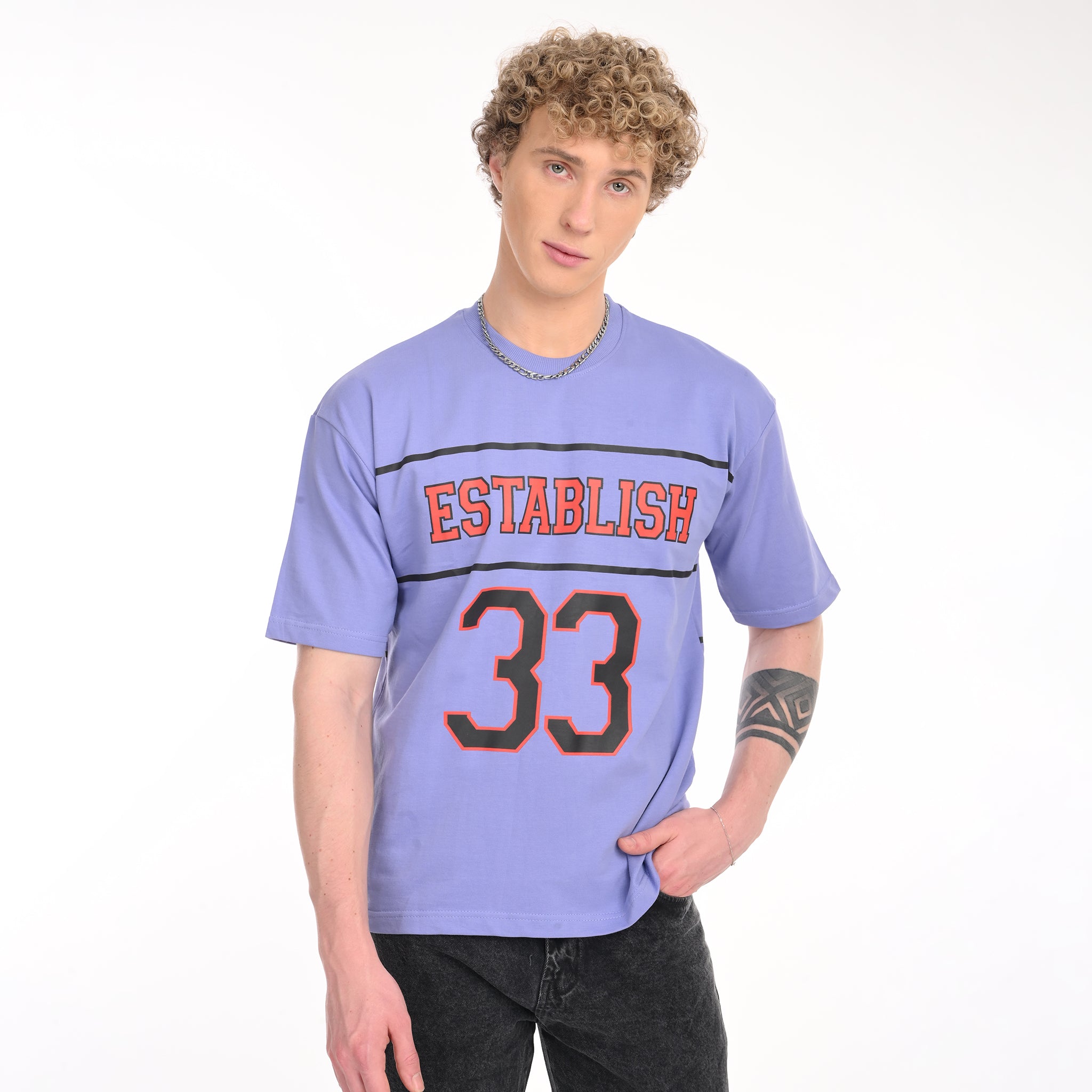Varsity Oversized Printed T-Shirt - Snipes