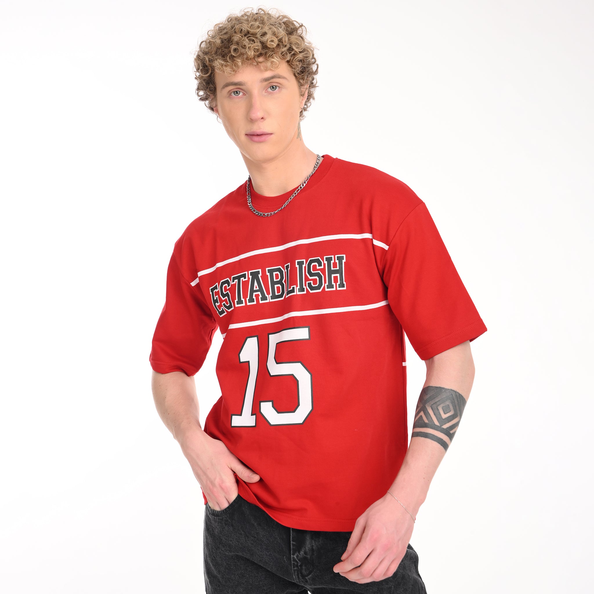 Varsity Oversized Printed T-Shirt - Snipes