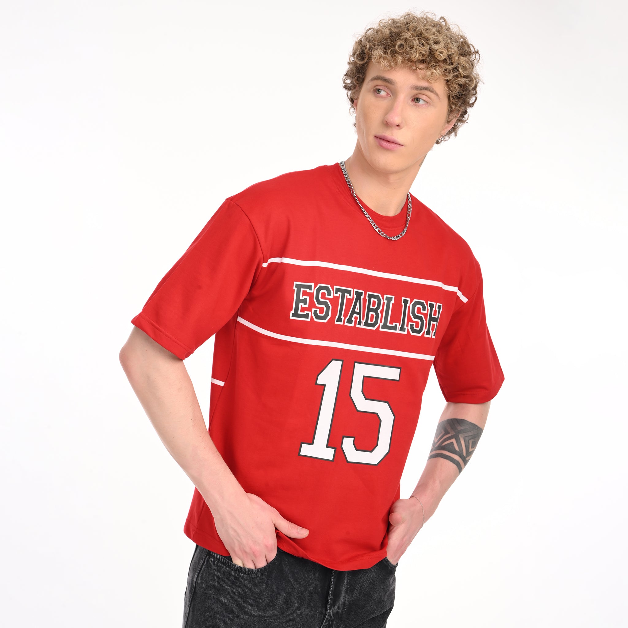 Varsity Oversized Printed T-Shirt - Snipes