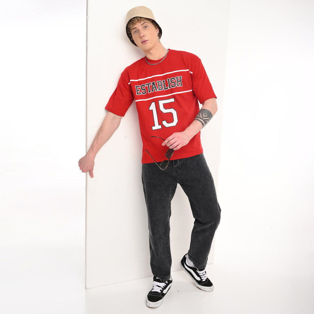 Varsity Oversized Printed T-Shirt - Snipes