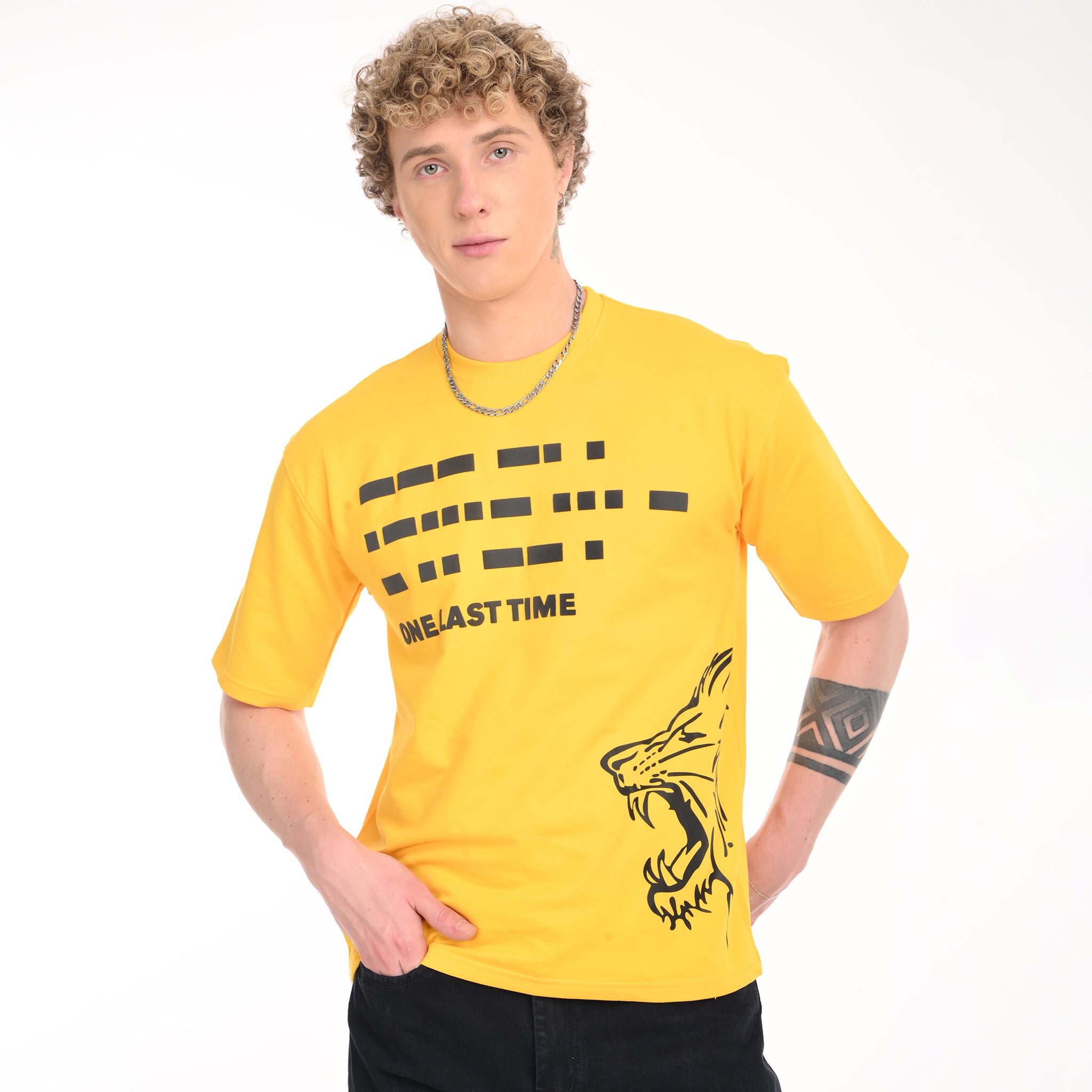 Morse Code 'One Last Time' Oversized T-Shirt - Snipes