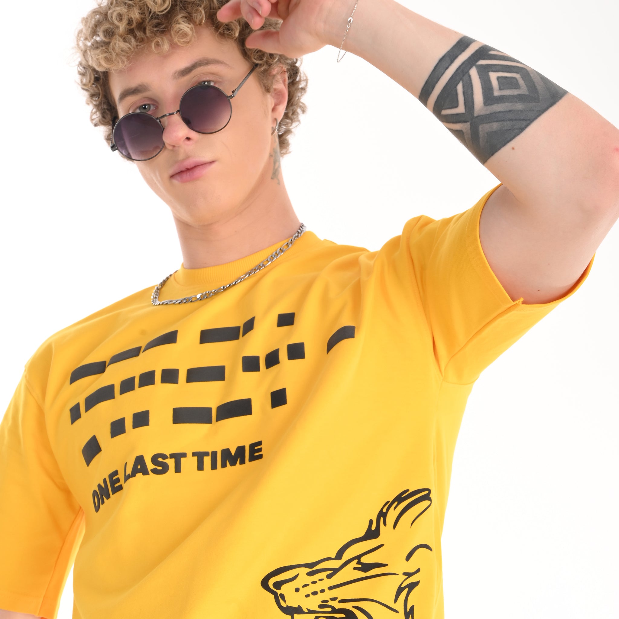 Morse Code 'One Last Time' Oversized T-Shirt - Snipes