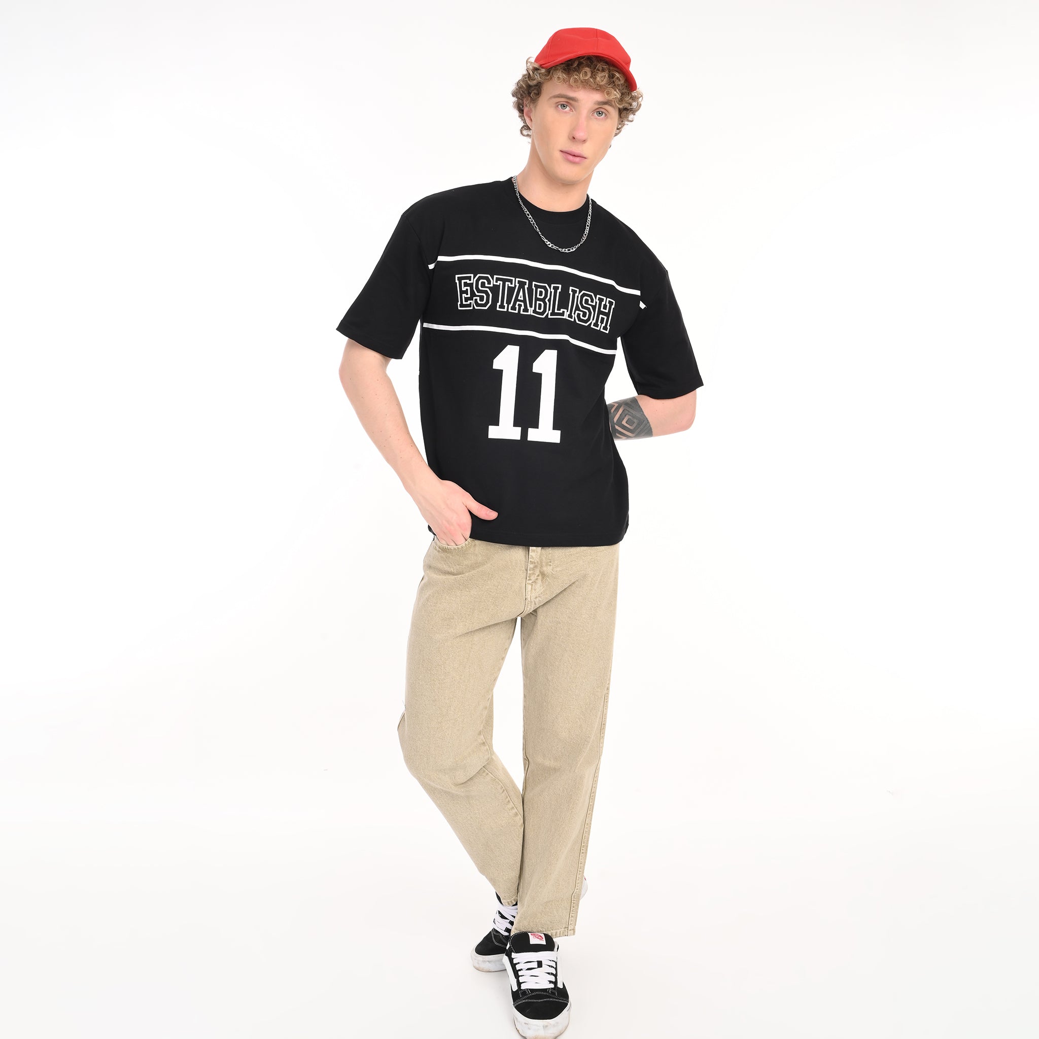 Varsity Oversized Printed T-Shirt - Snipes